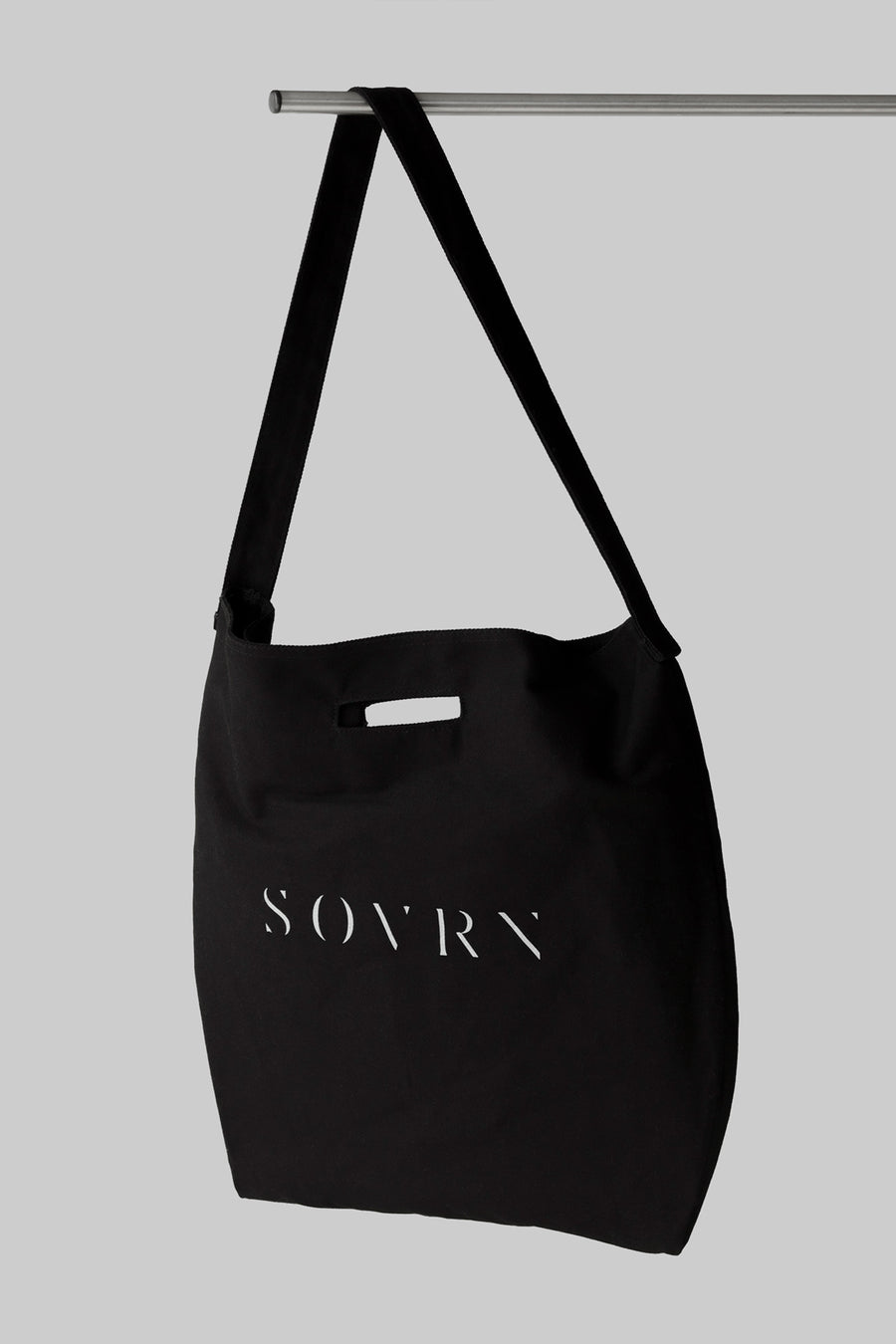 LOGO Bull Denim Tote Bag - Black | Tote - SOVRN