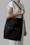 LOGO Bull Denim Tote Bag - Black | Tote - SOVRN