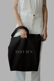 LOGO Bull Denim Tote Bag - Black | Tote - SOVRN