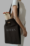 LOGO Bull Denim Tote Bag - Black | Tote - SOVRN