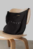 LOGO Bull Denim Tote Bag - Black | Tote - SOVRN